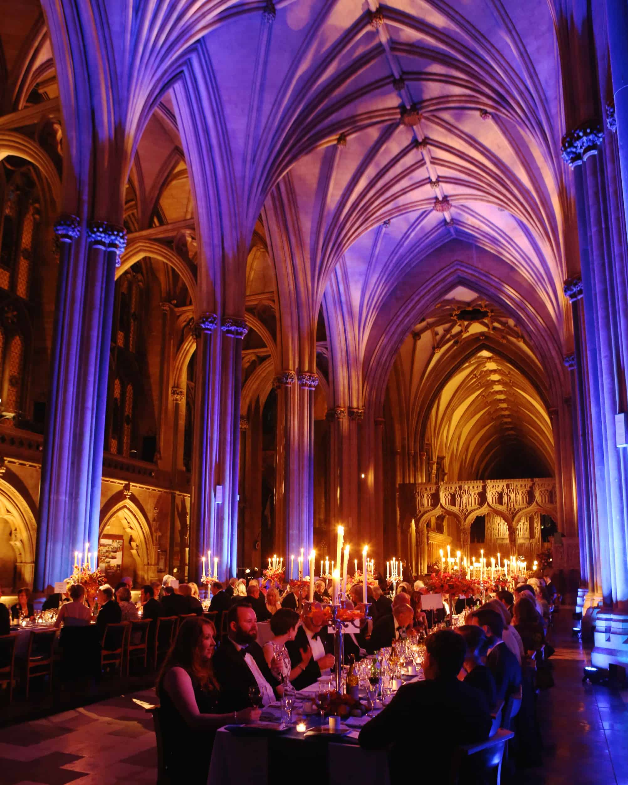 Bristol Cathedral Dinner within the nave