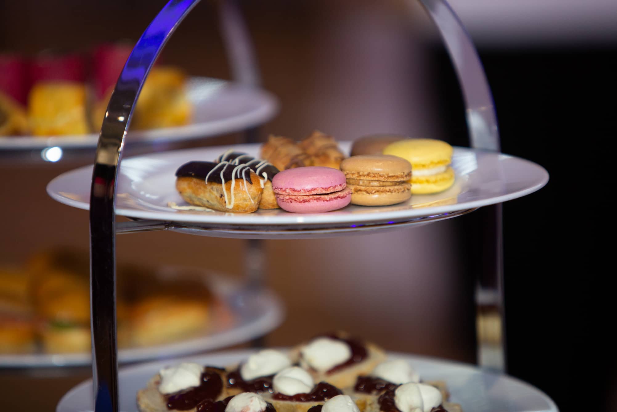 Afternoon tea on stands