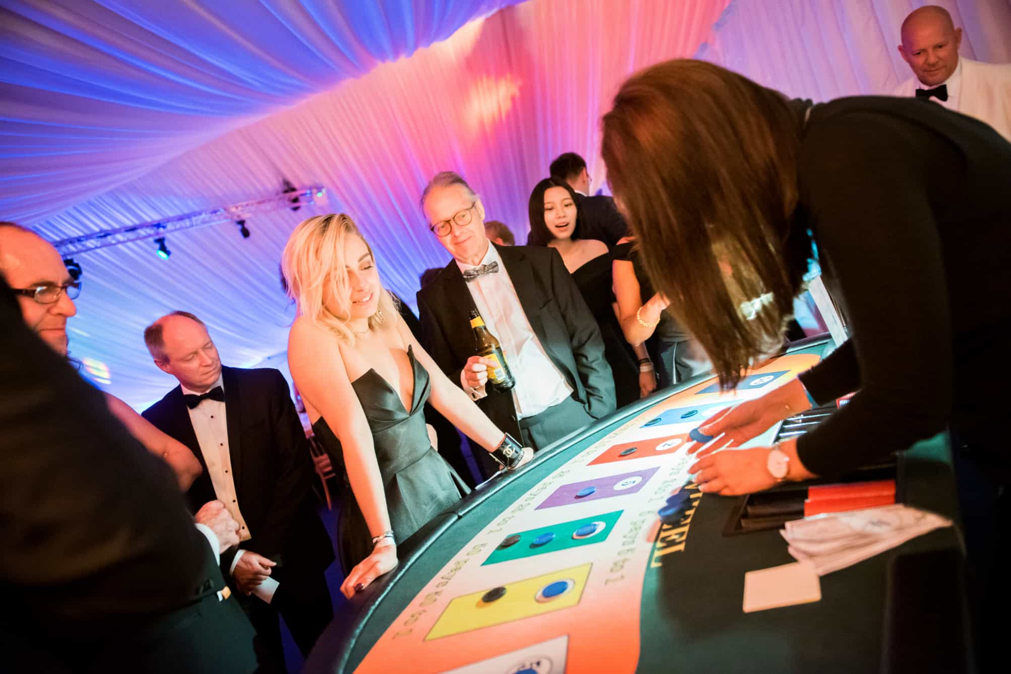 Casino tables at Clifton College Ball