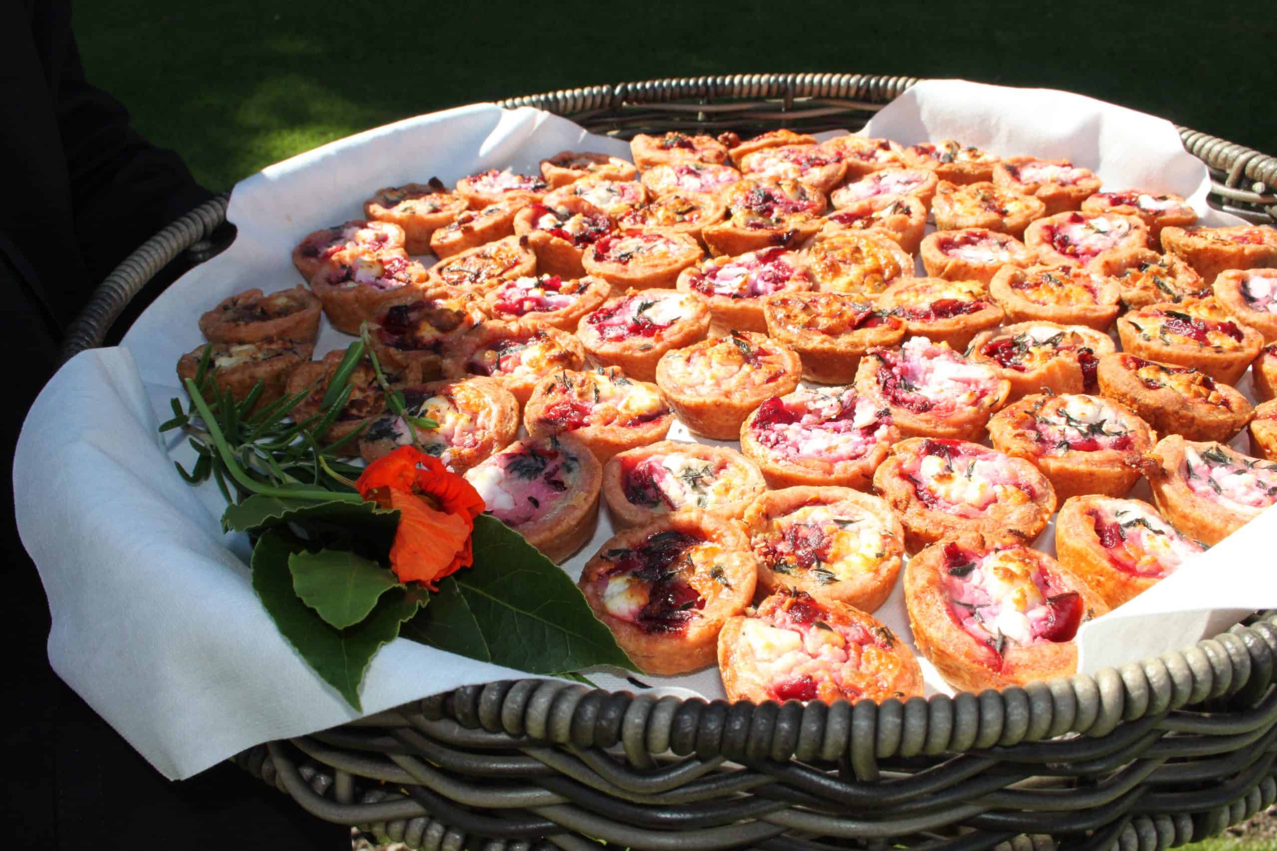 CMC Marquee The Down School Vintage Wedding - canape tray