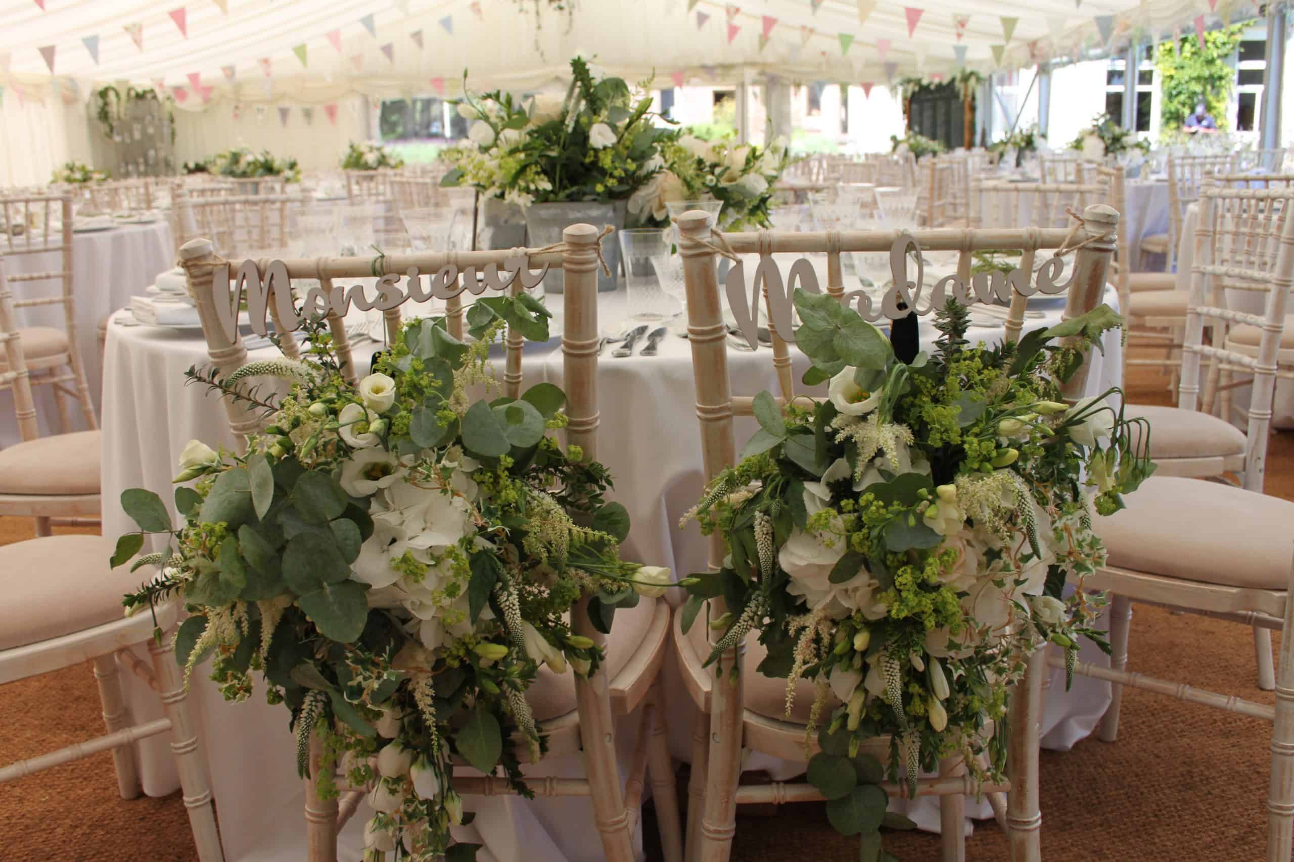CMC Marquee The Down School Vintage Wedding - country flowers