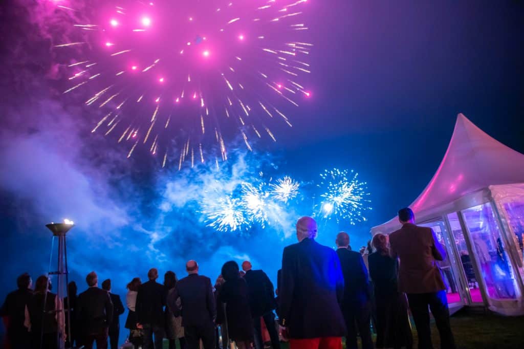 big birthday party with fireworks - cotswolds event management and design 